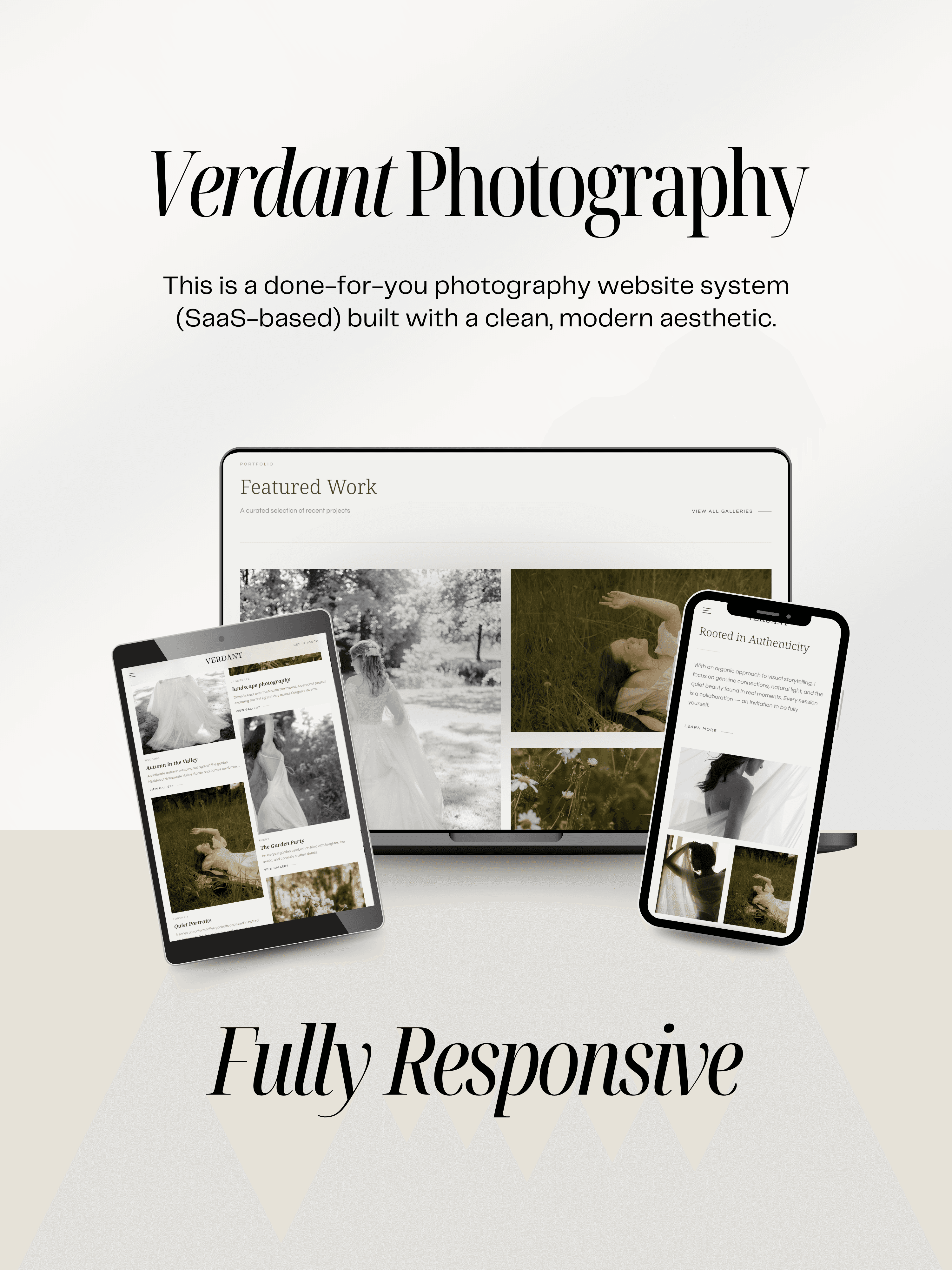 Photography website fully responsive